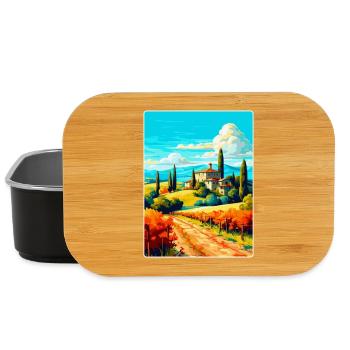 Tuscany Italy Vintage Travel Poster WPA Souvenir - Lunch Box - black - Front