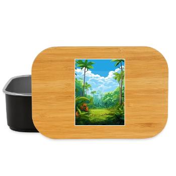 Nasse Tropen von Queensland Vintage-Reiseposter - Lunch Box - Schwarz - Vorne
