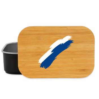 Finnland Fahne Farben - Lunch Box - Schwarz - Vorne