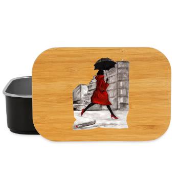 RAINING FRAU - Lunch Box - Schwarz - Vorne