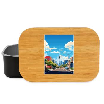 Auckland Neuseeland Neuseeland Vintage Reiseposter WPA - Lunch Box - Schwarz - Vorne