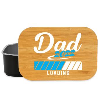 Dad 2022 Loading Werdender Vater - Lunch Box - Schwarz - Vorne