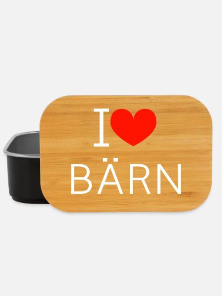 I Love BÄRN Logo - Lunch Box - Schwarz