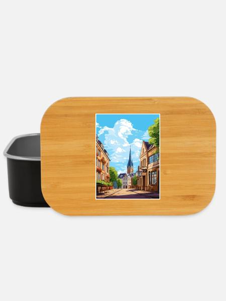 Mainz Dekoration Deutschland Vintage Reiseposter WPA - Lunch Box - Schwarz