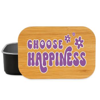 Choose Happiness - Lunch Box - Schwarz - Vorne
