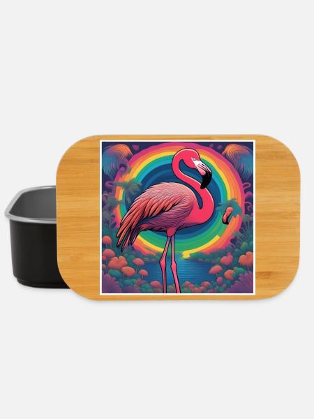 Flamingo#1 - Lunch Box - Schwarz