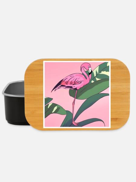 Flamingo#2 - Lunch Box - Schwarz