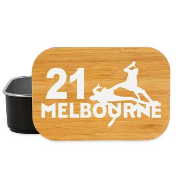 21 Melbourne Tennisspieler - Lunch Box - Schwarz - Vorne