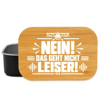Nein Das geht nicht leiser Tontechniker VA Technik - Lunch Box - Schwarz - Vorne