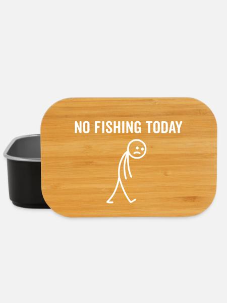 Heute kein Angeln Angler - Lunch Box - Schwarz
