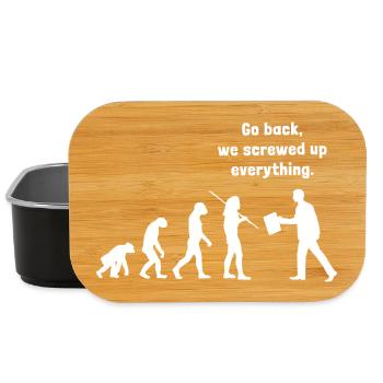 Go back we screwed up everything - Evolution - Lunch Box - Schwarz - Vorne