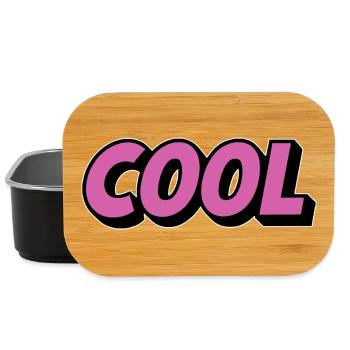 Cool Schriftzug Comicstyle Retro Pink - Lunch Box - Schwarz - Vorne