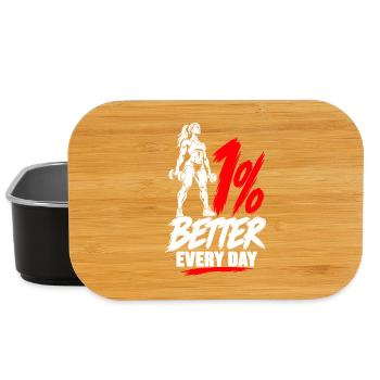 Fitnessstudio-Motivation für Mädchen - Lunch Box - Schwarz - Vorne