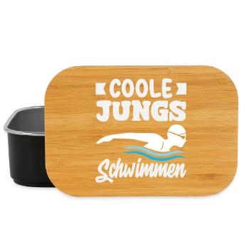 Schwimmsport Schwimmer Spruch Geschenk - Lunch Box - Schwarz - Vorne