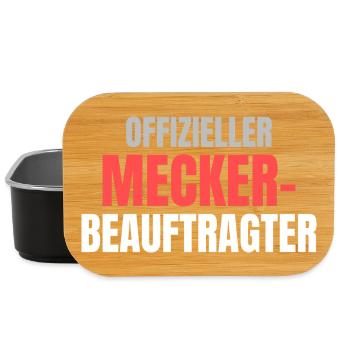 Offizieller Meckerbeauftragter - Lunch Box - Schwarz - Vorne