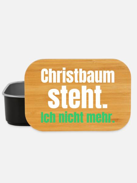 Christbaum steht. Ich nicht mehr. - Lunch Box - Schwarz