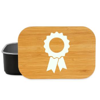 Auszeichnungsbadge mit Kranz - Lunch Box - Schwarz - Vorne
