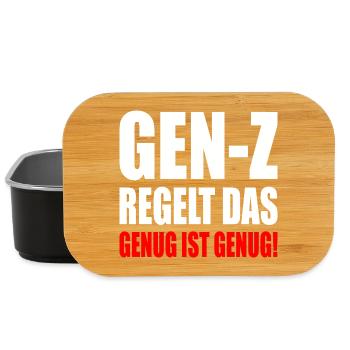gen z regelt das - Lunch Box - Schwarz - Vorne