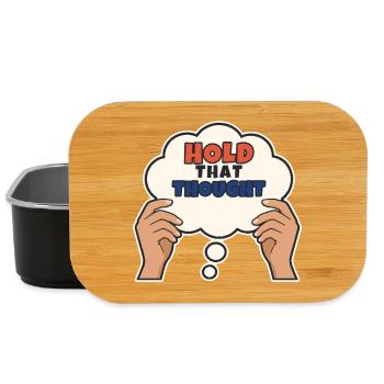 Halte diesen Gedanken fest - Lunch Box - Schwarz - Vorne