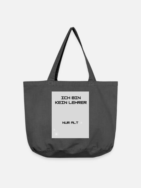 Lehrer - Vintage-Washed Shopper - Vintage Schwarz