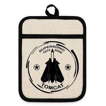 Avion F14 Tomcat - Maniques avec dos en caoutchouc - lin/noir  - Devant
