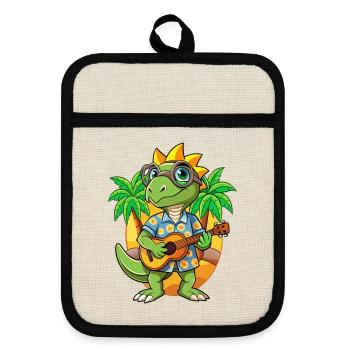 Lunettes de soleil de plage d’été Funny Lizard Hawaiian - Maniques avec dos en caoutchouc - lin/noir  - Devant