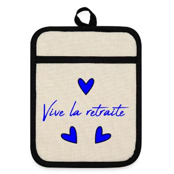 RETRAITE. RETRAITE. RETRAITEE. RETRAITE - Maniques avec dos en caoutchouc - lin/noir  - Devant