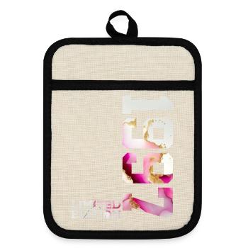 29. GEBURTSTAG 29 JAHRE LIMITED EDITION 1997 - Topflappen mit Gummirückseite - Leinen/Schwarz  - Vorne