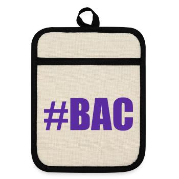 FERRY. BACCALAUREAT. PATENT. DNB. EXAMINATION. WELL DONE - Pot holders with rubber back - linen/black  - Front
