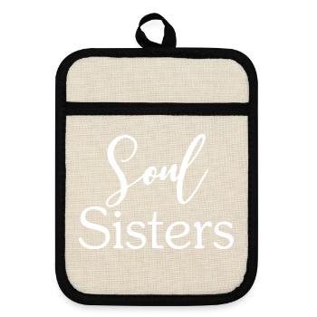 Soul Sisters - Maniques avec dos en caoutchouc - lin/noir  - Devant