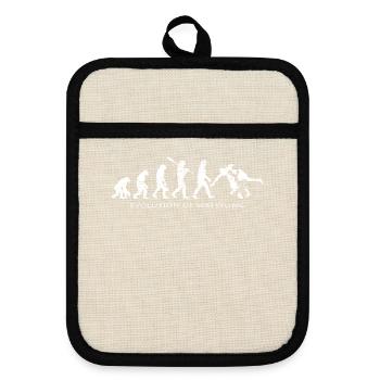 Wrestling Evolution Silhouette Wrestler Gift - Maniques avec dos en caoutchouc - lin/noir  - Devant