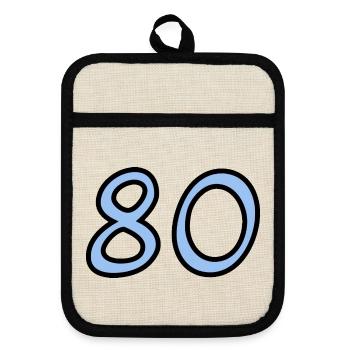 HAPPY BIRTHDAY. HAPPY BIRTHDAY. ANNIVERSARY. - Pot holders with rubber back - linen/black  - Front