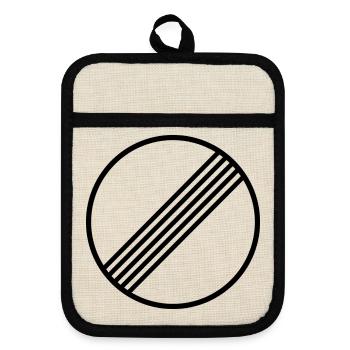 UNLIMITED MINIMAL by Unlimited Apparel - Pot holders with rubber back - linen/black  - Front