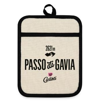 Gavia Pass - Topflappen mit Gummirückseite - Leinen/Schwarz  - Vorne