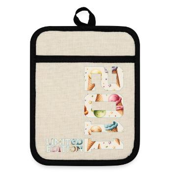 SOMMER LIMITED EDITION 2011 EIS 15. GEBURTSTAG - Pot holders with rubber back - linen/black  - Front