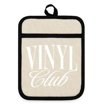 Vinyl Club - Topflappen mit Gummirückseite - Leinen/Schwarz  - Vorne