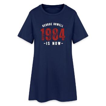 GEORGE ORWELL 1984 - Frauen T-Shirt-Kleid - Light Navy - Vorne