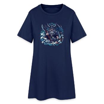 Viking Logo - Robe T-shirt Femme - marine clair - Devant