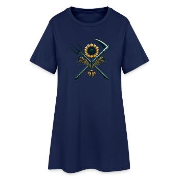 Landwirtschaft Logo - Frauen T-Shirt-Kleid - Light Navy - Vorne