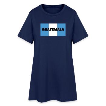 Guatemala in Guatemalan Flag Colors - Women’s T-Shirt Dress - light navy - Front