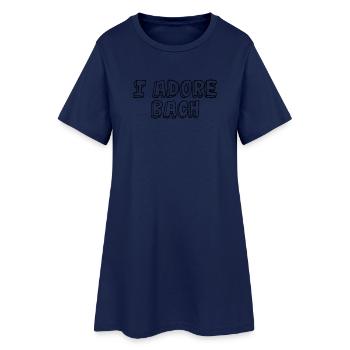 T-shirt de Johann Sebastian Bach - Robe T-shirt Femme - marine clair - Devant