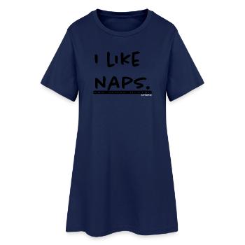 J’aime les siestes. LANCASTER - Robe T-shirt Femme - marine clair - Devant