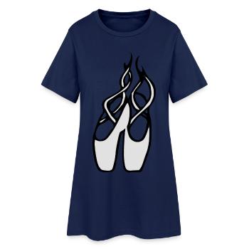 Chaussures de ballet filles Ballet danseurs Comic - Robe T-shirt Femme - marine clair - Devant