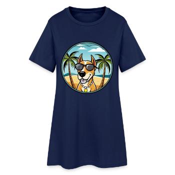 Lunettes de soleil de race de chien de Transylvanie - Robe T-shirt Femme - marine clair - Devant