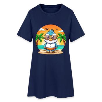 Lunettes de soleil Falcon Funny Cartoon Summer Beach - Robe T-shirt Femme - marine clair - Devant