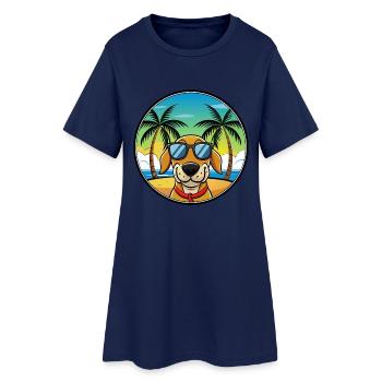 Lunettes de soleil de race de chien de Transylvanie - Robe T-shirt Femme - marine clair - Devant
