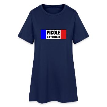 Picole Nationale - Robe T-shirt Femme - marine clair - Devant