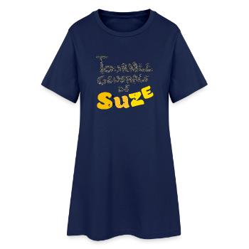 Suzee funny - Robe T-shirt Femme - marine clair - Devant