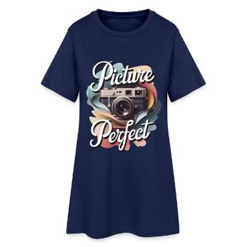 Picture Perfect - Women’s T-Shirt Dress - light navy - Front