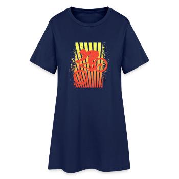 VTT - Robe T-shirt Femme - marine clair - Devant